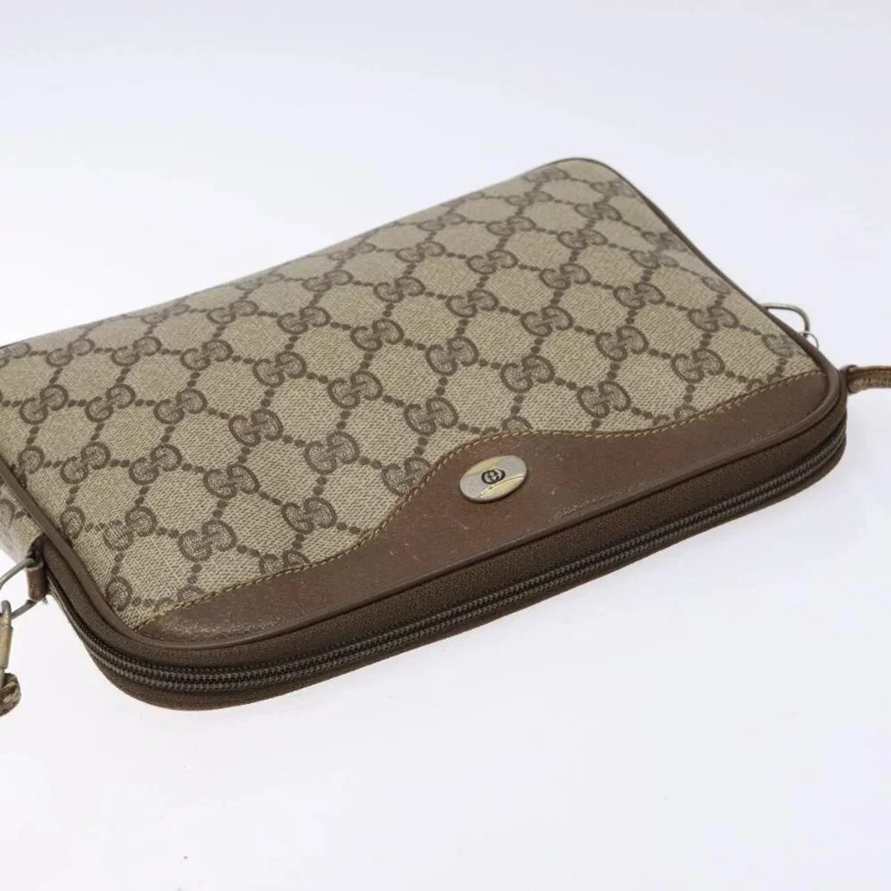 GUCCI GG Supreme Shoulder Bag PVC Beige Gold 114291 Auth 137544 - Picture 7 of 16